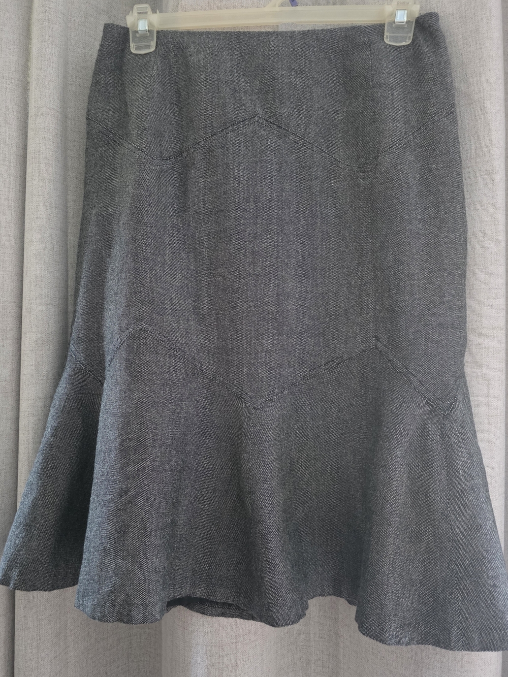 metrostyle Gray Flared A-Line Skirt